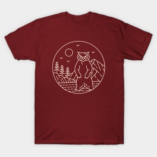 Owlbear Forest Monoline T-Shirt